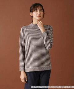 Leilian PLUS HOUSE / レリアンプラスハウス ニット・セーター | ボーダーハイネックカットソー