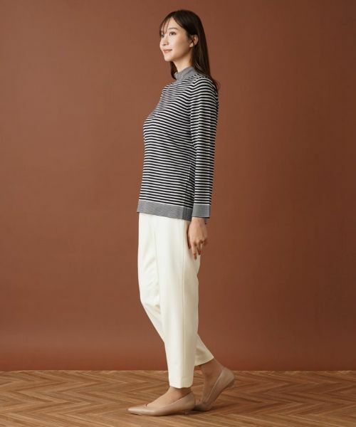 Leilian PLUS HOUSE / レリアンプラスハウス ニット・セーター | ボーダーハイネックカットソー | 詳細13