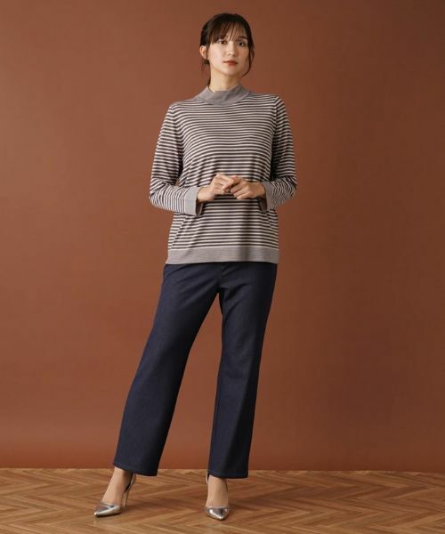 Leilian PLUS HOUSE / レリアンプラスハウス ニット・セーター | ボーダーハイネックカットソー | 詳細15
