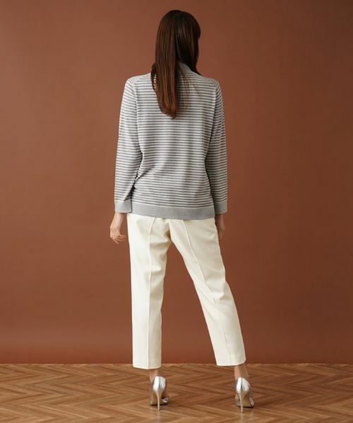 Leilian PLUS HOUSE / レリアンプラスハウス ニット・セーター | ボーダーハイネックカットソー | 詳細3