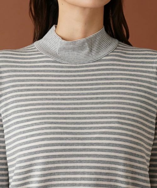 Leilian PLUS HOUSE / レリアンプラスハウス ニット・セーター | ボーダーハイネックカットソー | 詳細7