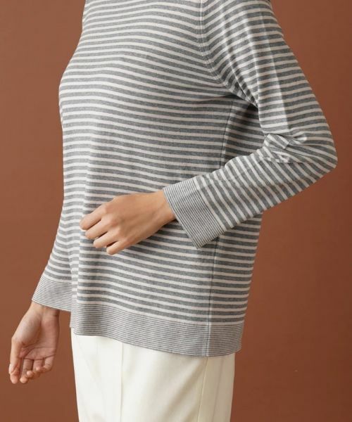 Leilian PLUS HOUSE / レリアンプラスハウス ニット・セーター | ボーダーハイネックカットソー | 詳細9