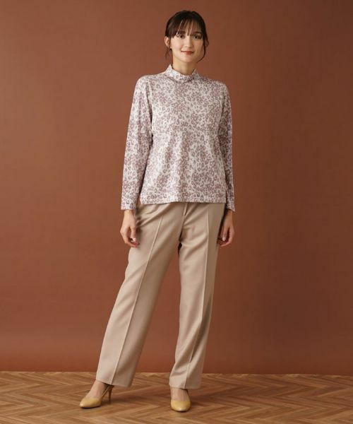 Leilian PLUS HOUSE / レリアンプラスハウス ニット・セーター | 【店舗人気】レオパードハイネックカットソー | 詳細14