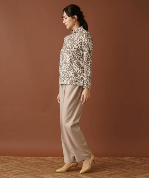 Leilian PLUS HOUSE / レリアンプラスハウス ニット・セーター | 【店舗人気】レオパードハイネックカットソー | 詳細2