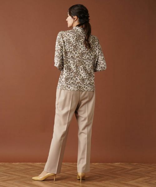 Leilian PLUS HOUSE / レリアンプラスハウス ニット・セーター | 【店舗人気】レオパードハイネックカットソー | 詳細3