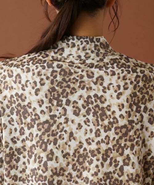 Leilian PLUS HOUSE / レリアンプラスハウス ニット・セーター | 【店舗人気】レオパードハイネックカットソー | 詳細8