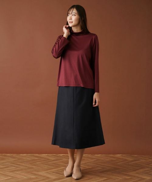 Leilian PLUS HOUSE / レリアンプラスハウス カットソー | ストレッチシルクハイネックカットソー | 詳細17