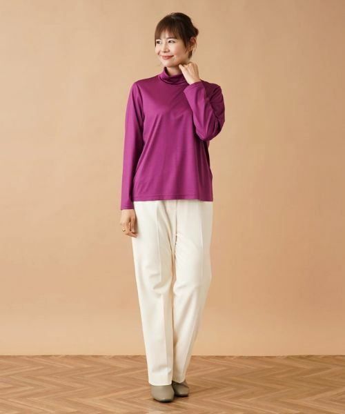 Leilian PLUS HOUSE / レリアンプラスハウス カットソー | ストレッチシルクハイネックカットソー | 詳細26