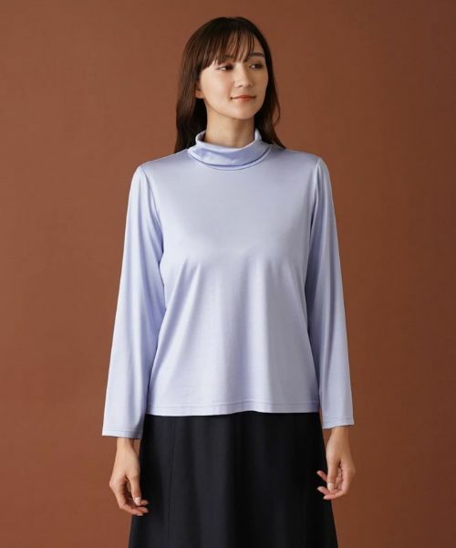 Leilian PLUS HOUSE / レリアンプラスハウス カットソー | ストレッチシルクハイネックカットソー | 詳細4