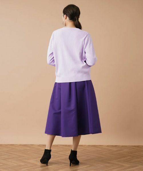 Leilian PLUS HOUSE / レリアンプラスハウス カーディガン・ボレロ | リブVネックカーディガン | 詳細3