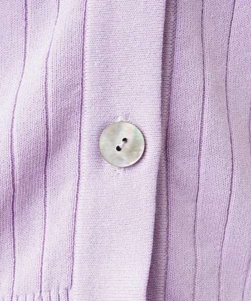 Leilian PLUS HOUSE / レリアンプラスハウス カーディガン・ボレロ | リブVネックカーディガン | 詳細8