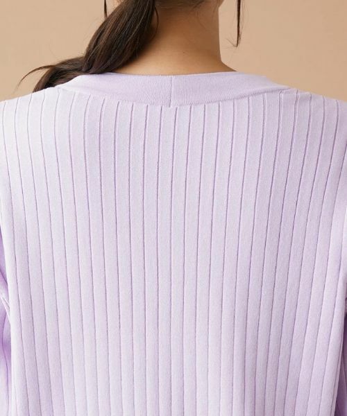 Leilian PLUS HOUSE / レリアンプラスハウス カーディガン・ボレロ | リブVネックカーディガン | 詳細9