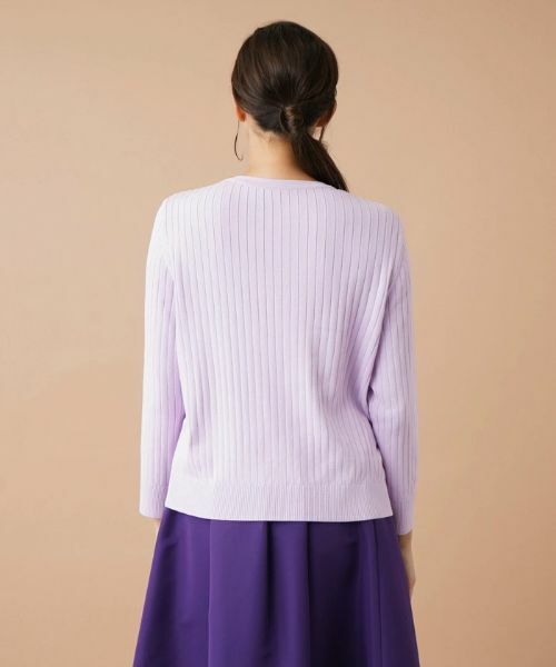 Leilian PLUS HOUSE / レリアンプラスハウス ニット・セーター | リブクルーネックプルオーバー | 詳細6