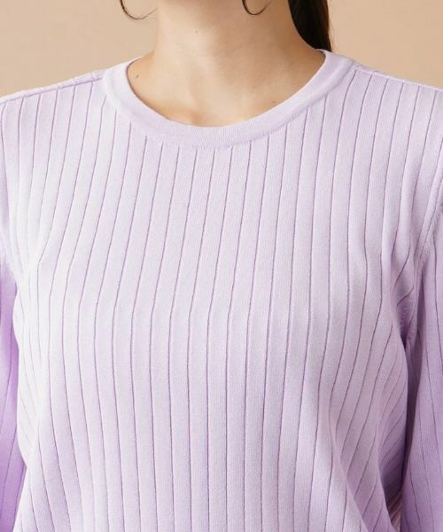 Leilian PLUS HOUSE / レリアンプラスハウス ニット・セーター | リブクルーネックプルオーバー | 詳細7