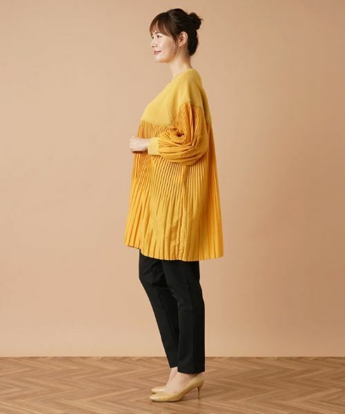 Leilian PLUS HOUSE / レリアンプラスハウス シャツ・ブラウス | 異素材コンビプルオーバー | 詳細2