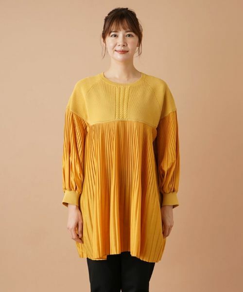 Leilian PLUS HOUSE / レリアンプラスハウス シャツ・ブラウス | 異素材コンビプルオーバー | 詳細4