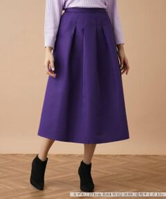 Leilian PLUS HOUSE / レリアンプラスハウス ミニ・ひざ丈スカート | タックスカート