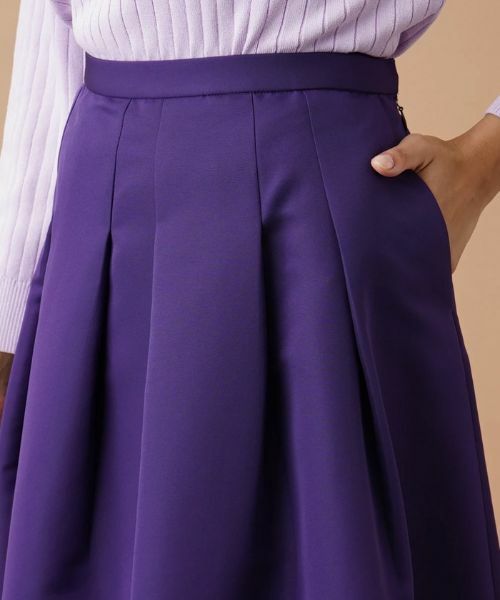 Leilian PLUS HOUSE / レリアンプラスハウス ミニ・ひざ丈スカート | タックスカート | 詳細7