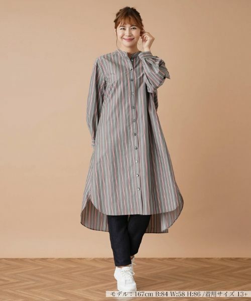 Leilian PLUS HOUSE / レリアンプラスハウス シャツ・ブラウス | 羽織ブラウス【プラス企画】 | 詳細1