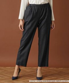 Leilian PLUS HOUSE / レリアンプラスハウス その他パンツ | シェパードチェッククロップドパンツ【プラス企画】