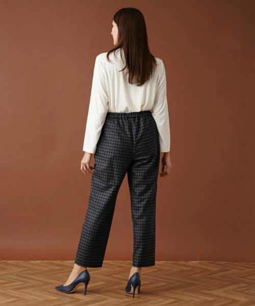Leilian PLUS HOUSE / レリアンプラスハウス その他パンツ | シェパードチェッククロップドパンツ【プラス企画】 | 詳細3