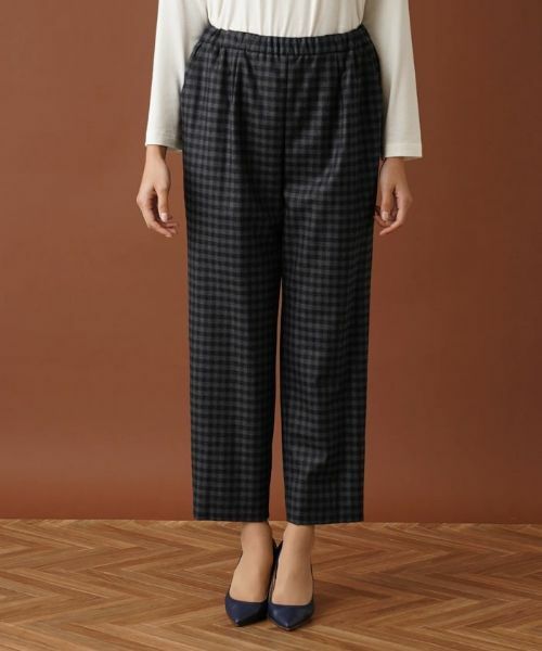 Leilian PLUS HOUSE / レリアンプラスハウス その他パンツ | シェパードチェッククロップドパンツ【プラス企画】 | 詳細4