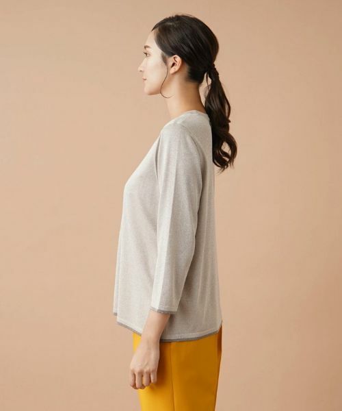 Leilian PLUS HOUSE / レリアンプラスハウス ニット・セーター | ラメニットプルオーバー | 詳細5