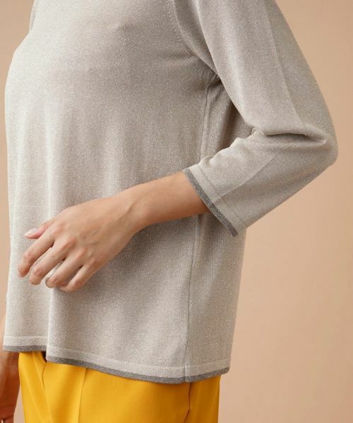 Leilian PLUS HOUSE / レリアンプラスハウス ニット・セーター | ラメニットプルオーバー | 詳細9