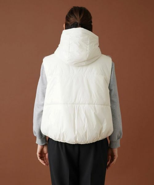 Leilian PLUS HOUSE / レリアンプラスハウス テーラードジャケット | フェアアイル柄切替フーデッドベスト | 詳細6