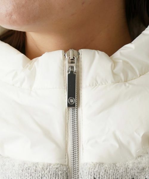 Leilian PLUS HOUSE / レリアンプラスハウス テーラードジャケット | フェアアイル柄切替フーデッドベスト | 詳細8