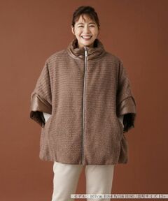 Leilian PLUS HOUSE / レリアンプラスハウス その他アウター | スパンコールハイネックブルゾン