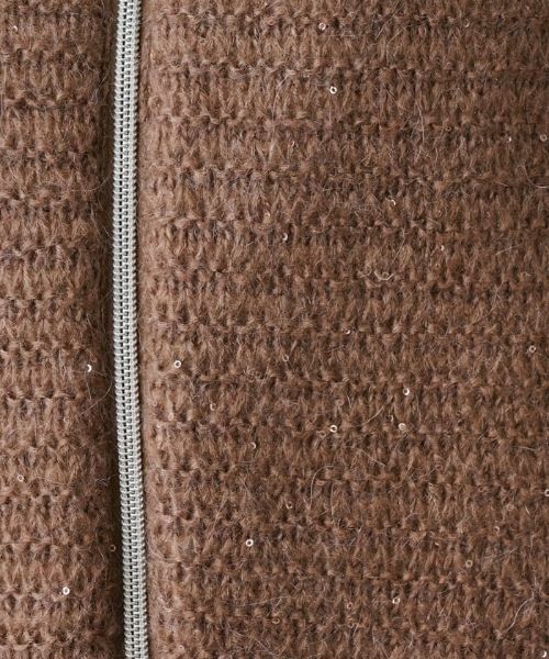 Leilian PLUS HOUSE / レリアンプラスハウス その他アウター | スパンコールハイネックブルゾン | 詳細13