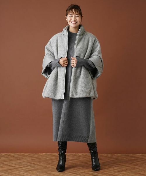 Leilian PLUS HOUSE / レリアンプラスハウス その他アウター | スパンコールハイネックブルゾン | 詳細14