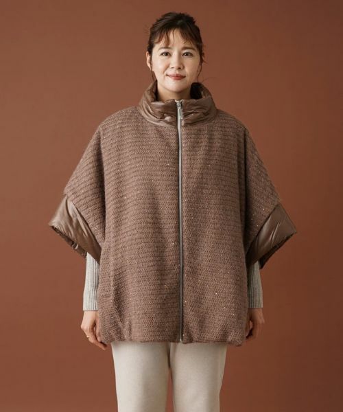 Leilian PLUS HOUSE / レリアンプラスハウス その他アウター | スパンコールハイネックブルゾン | 詳細4