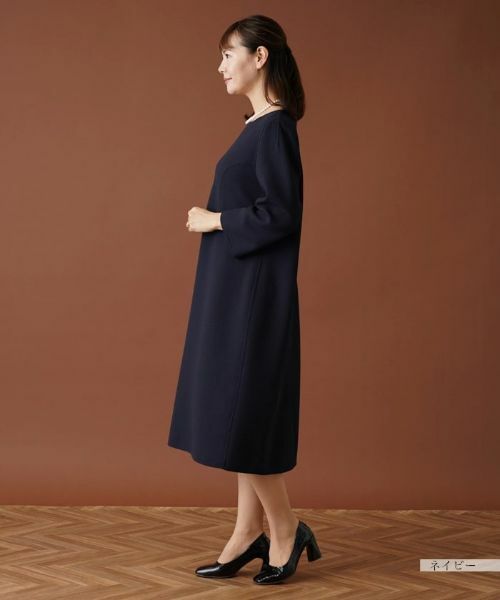 Leilian PLUS HOUSE / レリアンプラスハウス ドレス | 【セレモニー】クルーネックミディワンピース | 詳細2