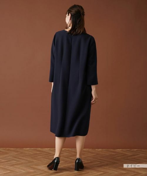Leilian PLUS HOUSE / レリアンプラスハウス ドレス | 【セレモニー】クルーネックミディワンピース | 詳細3
