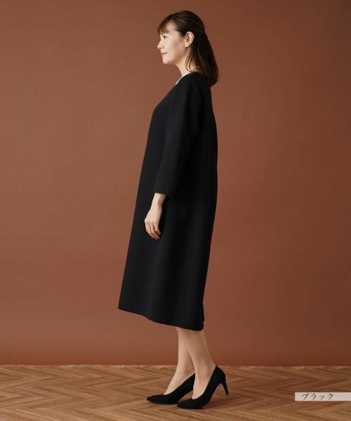 Leilian PLUS HOUSE / レリアンプラスハウス ドレス | 【セレモニー】クルーネックミディワンピース | 詳細5