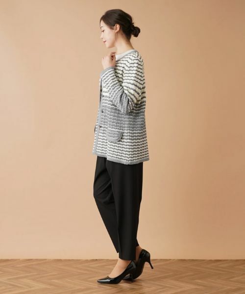 Leilian PLUS HOUSE / レリアンプラスハウス テーラードジャケット | ノーカラーニットジャケット | 詳細2