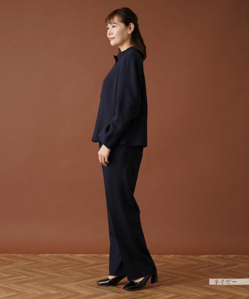 Leilian PLUS HOUSE / レリアンプラスハウス テーラードジャケット | スタンドカラーニットジャケット | 詳細2