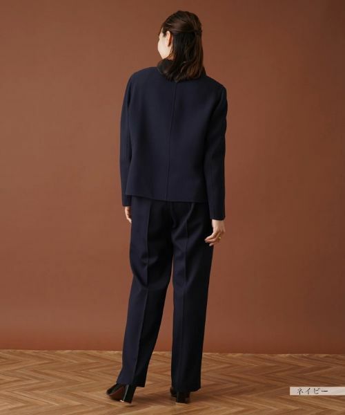 Leilian PLUS HOUSE / レリアンプラスハウス テーラードジャケット | スタンドカラーニットジャケット | 詳細3