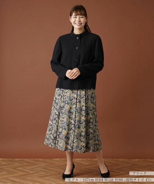 Leilian PLUS HOUSE / レリアンプラスハウス テーラードジャケット | スタンドカラーニットジャケット | 詳細4