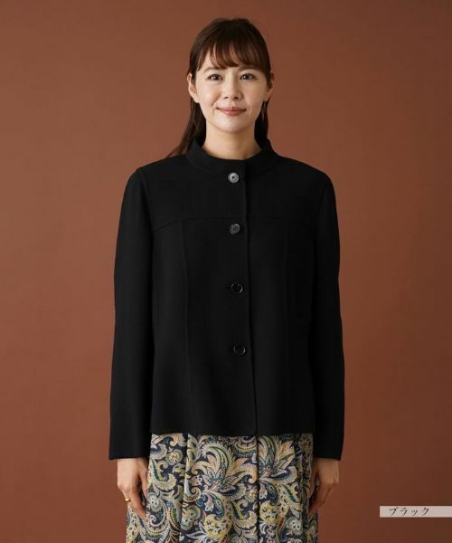 Leilian PLUS HOUSE / レリアンプラスハウス テーラードジャケット | スタンドカラーニットジャケット | 詳細7