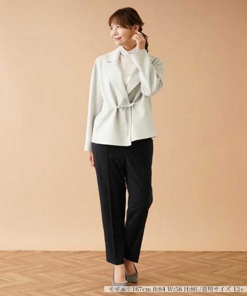 Leilian PLUS HOUSE / レリアンプラスハウス テーラードジャケット | ラウンドカラージャケット【STEFANONI】 | 詳細1