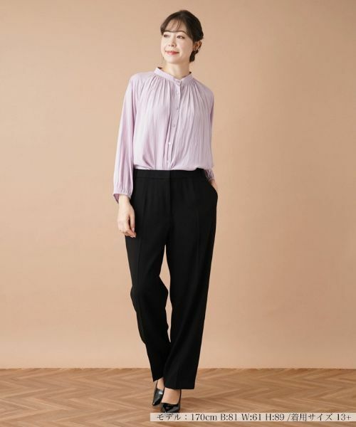 Leilian PLUS HOUSE / レリアンプラスハウス その他パンツ | 【セットアップ対応商品】センタープレスパンツ【ROCHAS Premiere】 | 詳細1