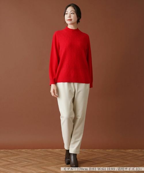 Leilian PLUS HOUSE / レリアンプラスハウス その他パンツ | 【あったか素材】洗えるスリムテーパードパンツ | 詳細10