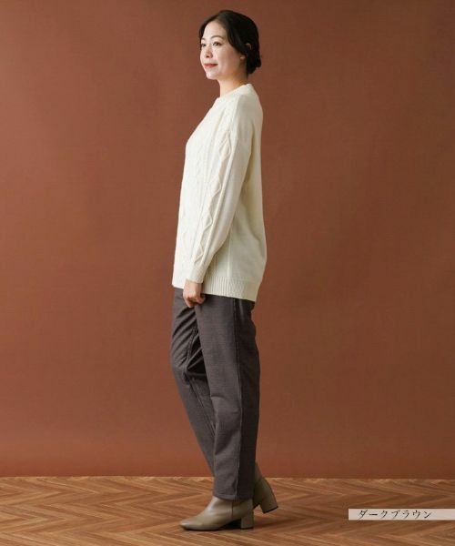 Leilian PLUS HOUSE / レリアンプラスハウス その他パンツ | 【あったか素材】洗えるリバーシブルパンツ | 詳細5