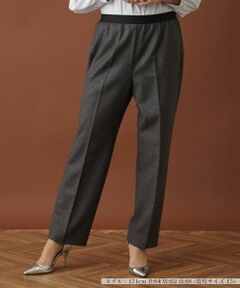 Leilian PLUS HOUSE / レリアンプラスハウス その他パンツ | ツイードテーパードパンツ