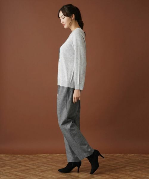 Leilian PLUS HOUSE / レリアンプラスハウス その他パンツ | ツイードテーパードパンツ | 詳細2