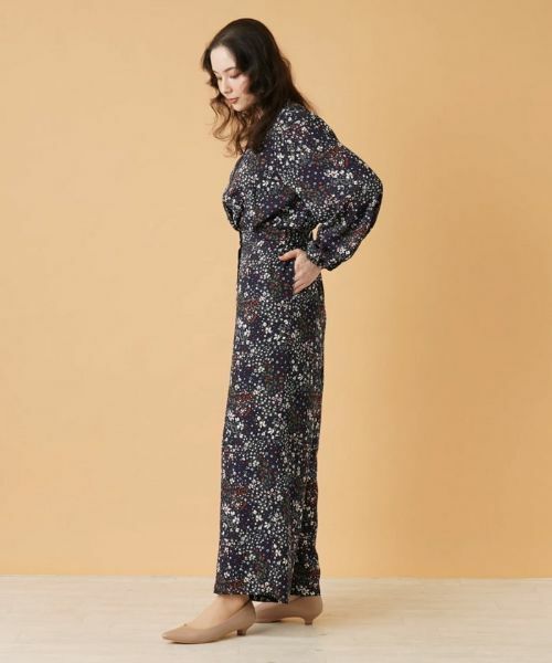 Leilian PLUS HOUSE / レリアンプラスハウス その他パンツ | 小花柄ワイドパンツ | 詳細2