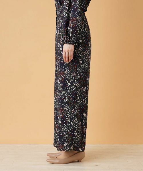 Leilian PLUS HOUSE / レリアンプラスハウス その他パンツ | 小花柄ワイドパンツ | 詳細5